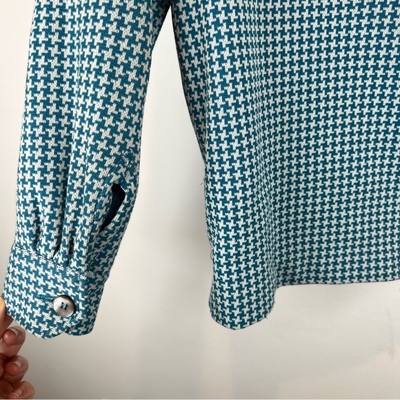 Vintage Blue Houndstooth Jacket - Picture 7 of 8